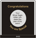 .gif Capital Plastic Greeting Card Coin Holder - Congratulations