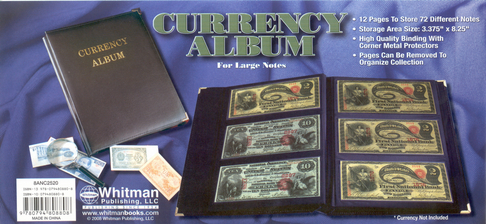 H. E. Harris deluxe currency album  3-Pocket 