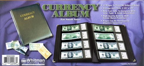 H. E. Harris deluxe currency album  4-pocket