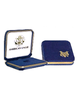 .gif of U.S. Mint clamshell gold eagle coin box