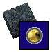 .gif of a single coin cardboard gift box