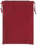 .gif of burgundy velour drawstring keepsake coin pouch on Jake's coin boxes page
