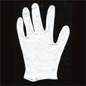 mediud weight white cotton glove