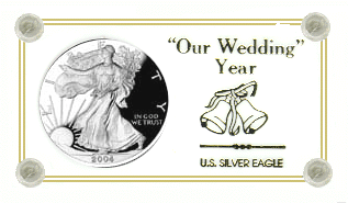 .gif of a deluxe silver eagle coin holder for our wedding year