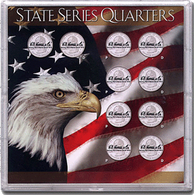 .gif of a h.e. harris statehood quarter coin holder