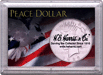 .gif of a H.E. harris H1664 coin holder for a Peace silver dollar