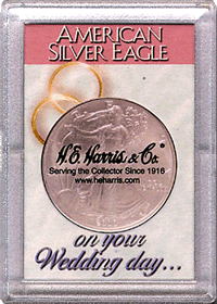 .gif of a perma loc selver eagle wedding day coin holder