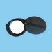 .gif of Selsi 5x magnifying glass in a black swing-out case