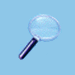 .gif of a shirt-pocket magnifying glass