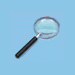 .gif of a 3" roung reading glass type magnifying glass