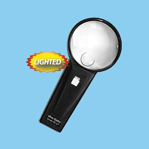 Deluxe Products Folding Pocket Magnifying Glass - Portable Compact Design for Travel, and 2.5 Glass Lens with 4X Magnification for Reading Small