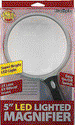 .gif of a 3" round lens reading type illuminated magnifying glass