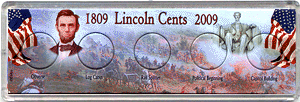.gif of thr Edgar Marcus 2009 5 coin commemorative Lincoln cent holder