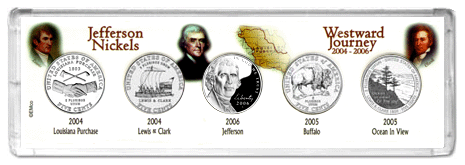 marcus 4 coin commemorative westward journey nickel holder .gif