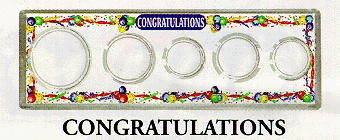 .gif of a 3x2 congratulations silver eagle dollar coin holder