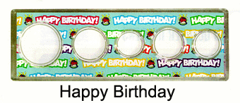 .gif of a 3x2 congratulations silver eagle dollar coin holder