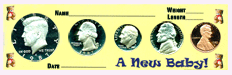 .gif of Special Occasion Coin Holders - New baby
