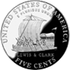 .gif of a jefferson nickel keel boat design dial wristwatch