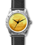 .gif of a keel boat design jefferson nickel woman's wristwatch with a gold plated dial