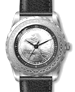 .gif of a men's wristwatch with a jefferson nickel ovean view design dial