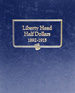 .gif of a Whitman Classic coin album #9124 for Barber (Liberty Head) half dollars 1892 to 1915