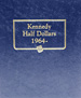 .gif of a Whitman Classic coin album #9127 for Kennedy half dollars 1964 to 2002