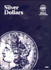 .gif of Whitman coin folder #9025 undated folder for large size silver dollars, Morgan's, Peace and Eisenhower's