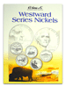 .gif of the h.e. harris coin folder for the new commemorative jefferson nickels