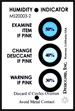 .gif of a humidity indicator card 30 - 40 - 50 %