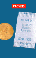 .gif of a packet of silica gel in a tyvek bag