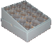 .gif of a 20 coin roll storage box for small dollar coin tubes