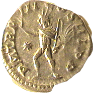 reverse .gif of ancient coin of Roman Emperor Elagabalus