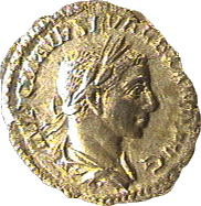 .gif og ancient coin of Roman Emperor Seberus Alexander