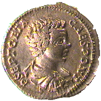 .gif of ancient coin Roman Emperor L. Septimius Geta