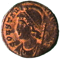 .gif of ancient coin of Constantine The Great