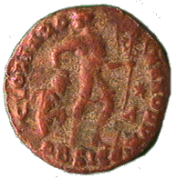 reverse .gif of ancient coin of Roman Emperor Valens