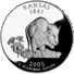 .gif of Kansas statehood quarter