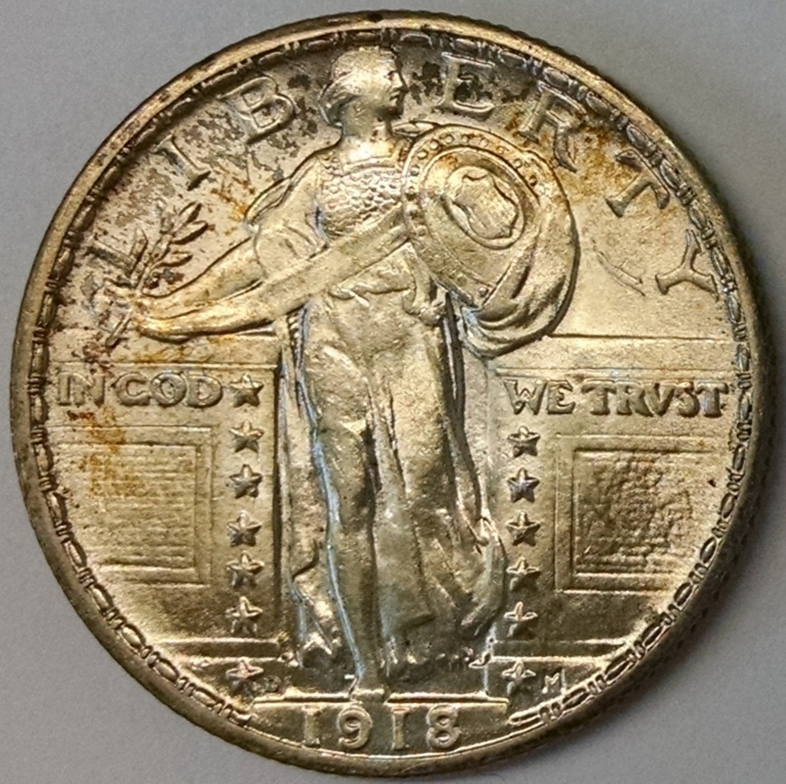 1918-D Standing Quarter - Obverse - www.jakesmp.com