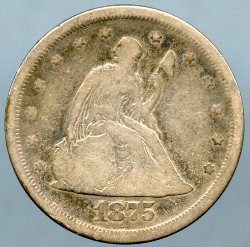 1875-S Twenty Cent Piece - Obverse - www.jakesmp.com