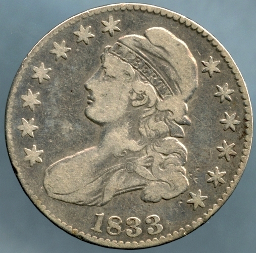 1833 Bust Half - Obverse - www.jakesmp.com