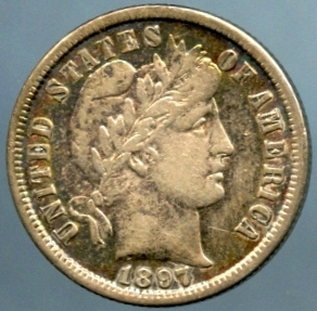 1897-S Barber Dime - Obverse - www.jakesmp.com