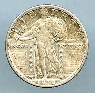 1918-D Standing Liberty Quarter - Obverse - www.jakesmp.com