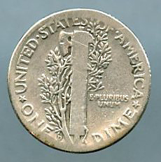 1916 Mercury Dime Reverse - www.jakesmp.com