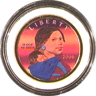 .gif of a colorized sacagawea golden dollar