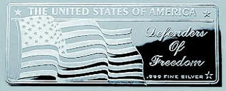 Freedom note obv. .gif on .999 silver bars, medallions & currency certificates page