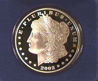 .999 silver Morgan dollar medallion .gif on .999 silver bars, medallions & currency certificates page