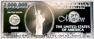 million dollat note obv. .gif on .999 silver bars, medallions & currency certificates page