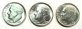 1955 Roosevelt dimes .gif on Jake's coin specials & assortments 1955 Roosevelt dimes page