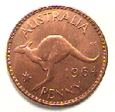 Australian penny .gif on Jake's coin specials & assortments Australian Penny page