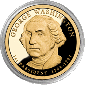 .gif of a presidential dollar in a air-tite coin holder